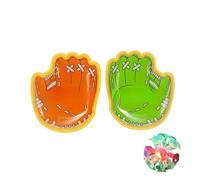 Juego de bolas adhesivas para niños, juego interactivo para padres e hijos con objetivo de ventosas, bolas adhesivas para actividades al aire libre (naranja/verde+LED Ball)
