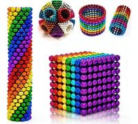Juego de bolas coloridas de 5 mm (216/512/1000 piezas), juguete interactivo de construcción de montaje 3D para adultos, dispositivo creativo de escritorio y rompecabezas antiestrés, regalos para
