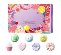 Juego de bolas de baño | 7 bolas de sal de ducha hechas a mano para mujeres, relleno de calcetines de jabón de ducha para mujeres y niños, cumpleaños, Navidad, San Valentín, Día de la Madre, bañera