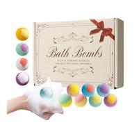 Juego de bolas de baño orgánicas, bombas perfumadas para mujeres y adultos, suministros de spa de burbujas ricas para el hogar, hotel, viajes, regalo de cumpleaños relajante natural para madres, novia