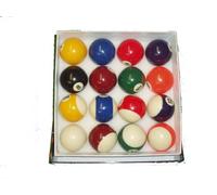 Juego de bolas de billar (5 cm), diseño de rayas y lisas