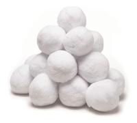 Juego de bolas de juguete de nieve artificial, 50 piezas realistas falsas snow, Sturdy Snowballs in Non Woven Bag | Kids Holiday Christmas Birthday Fun Indoor Outdoor Play Activity to A