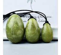 Juego De Bolas De Masaje Con Huevo De Jade Yoni, Masajeador Mineral De Cristal De Jade Natural, Ejercicio Kegel, Músculo Del Suelo Pélvico Para Mujeres,Negro M