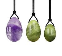 Juego de bolas de masaje kegel de huevo Yoni de cuarzo rosa, masaje con piedras naturales, huevo de jade, ejercicio de apriete, bola de jade tipo caliente 6