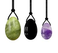 Juego de bolas de masaje kegel de huevo Yoni de cuarzo rosa, masaje con piedras naturales, huevo de jade, ejercicio de apriete, bola de jade tipo caliente 2
