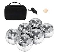 Juego de bolas de metal - Bolas de acero, juego de césped al aire libre | Kit completo de juego de petanca bolsa de viaje para todas las habilidades, kit de juego competitivo portátil de metal para