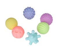 Juego de Bolas Elásticas Sensoriales Texturizadas para bebé para Entrenamiento de Agarre, Juguete Divertido para Apretar para el Hogar, Juguete de Pelota Infantil Multicolor Suave de 6 uds.