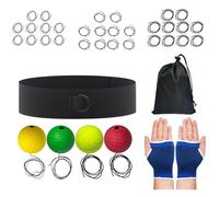 Juego de bolas mágicas de velocidad: reacción de boxeo con banda, kit de bolas para ejercicios de entrenamiento, herramienta divertida para el fitness, palas con práctica