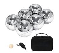 Juego de Bolas para Boules - Con Bolsa De Transporte, Juguete Divertido Para Múltiples Usos | Bola Metálica para Petanca | para Actividades Familiares de Patio Trasero, Vacaciones, Al Aire Libre y Pic