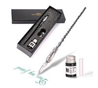 Juego de bolígrafo de cristal y accesorios para escritura y caligrafía, artículos de papelería, arte y artículos de decoración, color negro