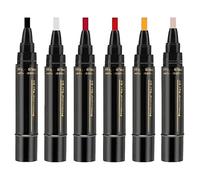 Juego de bolígrafos de esmalte de uñas 3 en 1, 6 piezas, bolígrafos de esmalte de uñas de secado rápido, remojo en un solo paso, arte de bricolaje para mujeres y niñas, 6 colores, 8 ml (A)