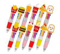 Juego de Bolígrafos de Gel | 4 Colores Multicolor con Dibujos Animados - 10 Piezas para Escribir Dibujar Firmar con Empuñadura Ergonómica Material de Papelería
