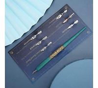 Juego de Bolígrafos de Inmersión, Pluma de Inmersión Hermosa e Innovadora con Puntas de 6 Uds para Practicar Caligrafía Inglesa, Regalar (Cian)