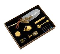 Juego de bolígrafos de inmersión retro con varillas de cera antiguas, juego de regalo para caligrafía gótica, arte, palabras, escritura, regalo de negocios, pluma con soporte y puntas de soporte