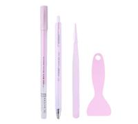 Juego de bolígrafos de pegamento, herramientas para álbumes de recortes, Kit de 4 bolígrafos de pegamento, Herramienta manual de elaboración de libros mayores para collage, creación de tarjetas y arte