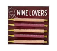 Juego de bolígrafos divertidos,5 piezas retráctiles de secado rápido escritura citas humorísticas,colección de bolígrafos para escritura - para oficina firma reunión toma de notas diario