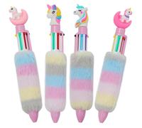 Juego de Bolígrafos Multicolor 4 Piezas Felpa Plástico Escritura Suave