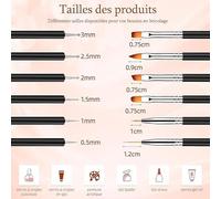 Juego De Bolígrafos Para Uñas De 12 Piezas Y 230 Pegatinas De Cuentas, Accesorios De Bricolaje, Herramientas Multifunción Para Decoración De Uñas, Adecuadas Para Dibujar, Dibujar, Etc.