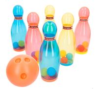Juego de bolos 20 cm con bola y bolsa transporte fun area!