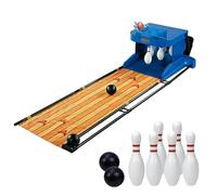 Juego de Bolos electrónico para Interiores con Marcador LED, reinicio automático Plegable y Sonido de simulación, Juego de Bolos portátil para 2 Jugadores, para Salas de Juegos de entretenimien 3.5 m