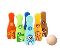 Juego De Bolos Infantil De Madera
