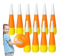 Juego de bolos inflable para niños - Giant Lawn Bowling Set, Backyard Party Activity with Oversized Pins And Ball, Easy Setup Outdoor Toy | Family Entertainment for Children, Adults, Holiday Fun