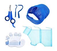 Juego de bolsas de baño para gatos, bolsa de ducha para gatos, conjunto de bolsas de baño para gatos | Masajeador de cepillo Toomage Cleaning Supplies Trimmer Pet Claw Cuidado para bañera y adulto