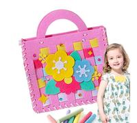 Juego de bolsas de costura para niños: fácil de hacer bolsos de mano, para principiantes, costura de tu propio bolso o bolso, proyecto de arte creativo para niños, juego de costura para