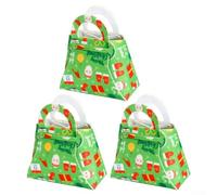 Juego de bolsas de fieltro reutilizables de tres piezas diseñadas específicamente para vacaciones y decoraciones (D)