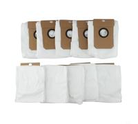 Juego de bolsas de polvo para aspiradora y paños de microfibra para robot aspirador Cecotec Conga 11090, paquete de 10 bolsas y 6 paños de fibra superfina, reutilizable, de alta absorción (B)