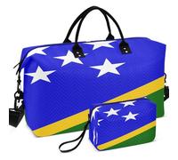 Juego de bolsas de viaje para gimnasio, con forma de onda, acolchadas, convertibles, ligeras para viajes, Bandera nacional de las Islas Salomón, one size, Retro