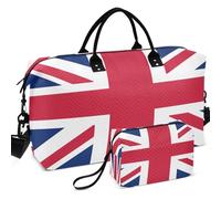 Juego de bolsas de viaje para gimnasio, con forma de onda, acolchadas, convertibles, ligeras para viajes, Bandera de Santa Elena, one size, Retro