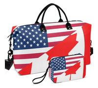 Juego de bolsas de viaje para gimnasio, con múltiples bolsillos, ligeras para organizador de artículos de tocador, bandera de los Estados Unidos
