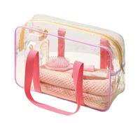 Juego de bolsas de viaje transparentes e impermeables, bolsas de cosméticos con cremallera, bolsa de cosméticos portátil para viajes en avión, bolsa impermeable con cremallera para escuela, gimnasio