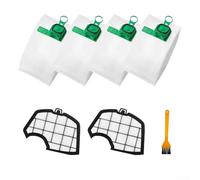 Juego de bolsas para aspiradora VK140, VK150, FP140, FP150, sistema de filtración electrostática de microfibra de cinco capas de hasta un 9997 % de captura de polvo para mejorar el sello sanitario