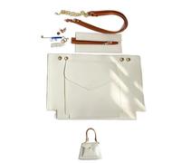 Juego de bolso mano hecho a con costura a, kit bricolaje for hacer bolsos cuero hechos a, for mujer(Num4 White)