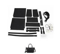 Juego de bolso mano hecho a con costura a, kit bricolaje for hacer bolsos cuero hechos a, for mujer(Num5 Black)