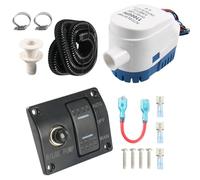 Juego de bombas de achique de achique de drenaje, bombas marinas, operaciones automáticas, 1100 GPH, 750 GPH para veleros, barcos de pesca, barcos