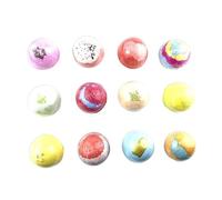 Juego de Bombas de Baño, 12 Piezas de Suministros de Baño con Efecto Hidratante para la Piel, Bolas De Burbujas Para Bañera, Para mamá y papá esposa e hijos novia y novio familia y amigos y parejas
