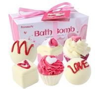 Juego de bombas de baño, 6 piezas de bombas de baño para niñas, 6 estilos de juegos de regalos de bombas de baño, aceites esenciales naturales orgánicos, bombas de baño para niñas, esposa, mamá, cump