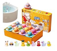 Juego de bombas de baño: orbes de remojo con diseño de pato de 4,9 cm, bolas de lavado efervescentes de colores, gotas de burbujas | Divertidas tabletas de agua espumosa para baño, fiestass