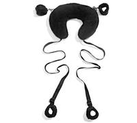 Juego De Bondage Bdsm Con Esposas Ajustables Al Tobillo Y Almohada Suave,Adecuado Para Parejas,Juegos Sexuales Femeninos,Esposas Sexuales Para Adultos Para Mujeres,Suaves,Negras,Talla Única