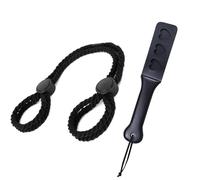 Juego de bondageset Fessel Set Principiante Bondage Cuerda con látigo Remo SM Ajustable Bondageseil Selfbondage Nalgadas Flogger Cuero Peitschen Handschellen für Sexspiele Bdsms Spielzeug extrem für