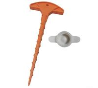 Juego de boquillas de calafateo de plástico para uso doméstico con espiga de precisión para evitar obstrucciones y secado, incluye draga selladora para mantenimiento (naranja y blanco)