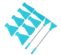 Juego de boquillas de soplado de varios tamaños con pajitas de acero inoxidable y punta de silicona para arte fluido, creaciones, suministros de pintura