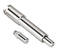 Juego de boquillas de varita de vapor de acero inoxidable para espumador de leche, opciones de boquilla dual, herramienta de liberación rápida, disipación de calor, accesorio plateado, repuesto