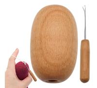 Juego de boquillas para calcetines, madera robusta y lisa, huevo de presa para calcetines, madera - Maldita para ropa de calcetines, kit de manualidades para viajes a casa