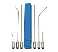 Juego de boquillas para hidrolimpiadora - 6 puntas de acero inoxidable de conexión rápida | Accesorios de 21 cm & 7 cm | Limpieza eficiente de canaletas, coches, entradas & áreas de jardín