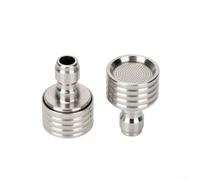 Juego de boquillas para lavadora a presión de acero inoxidable, boquilla de ducha de pulverización suave para lavado suave, ajuste de conexión rápida de 1/4 pulgadas, compatible con la mayoría de