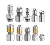 Juego De Boquillas Para Lavadora A Presión: Limpiador De Alcantarillado De 10 Piezas, Accesorios Para De Tuberías, Rociador De Drenaje De Piso, Herramienta De Limpieza Industrial Con Construcci